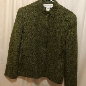 Jones New York Green Tweed Jacket
